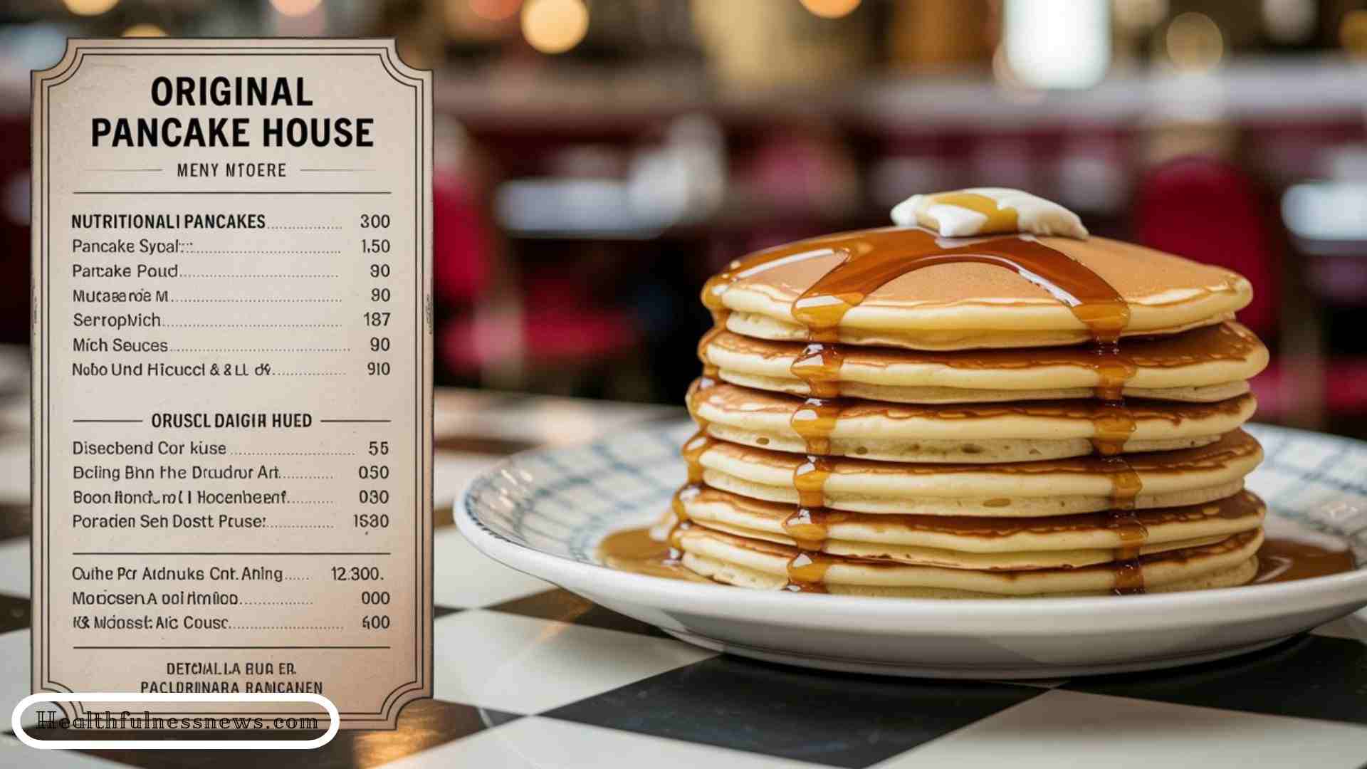 Original Pancake House Menu Nutrition
